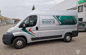 Peugeot Boxer krovininio mikroautobuso nuoma Panevėžyje